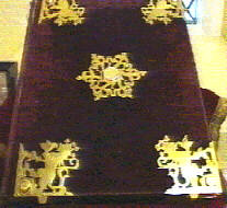 velvet and brass bound bible